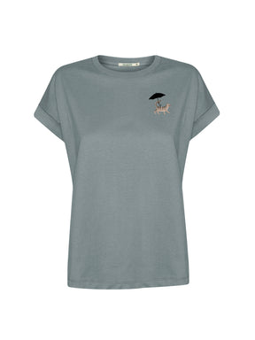 Fogstone: Sportliches T-Shirt aus Bio-Baumwolle mit Rollup Sleeve für Damen [26278]