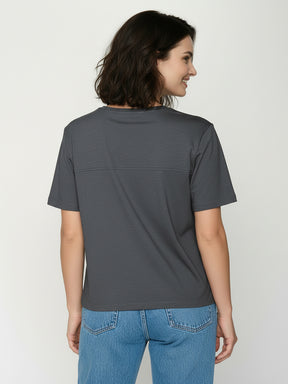 Gravel: Kastiges T-Shirt aus Bio-Baumwolle für Damen [26287]