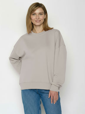 Sandstone: Lässiges Sweatshirt aus Bio-Baumwolle für Damen [26311]