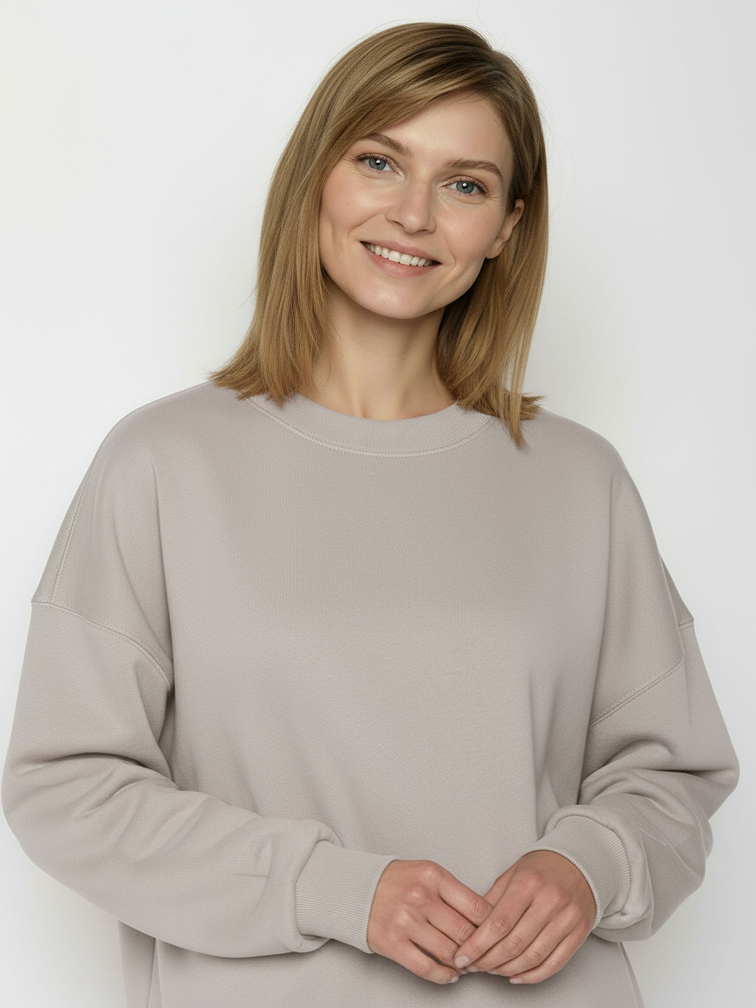 Sandstone: Lässiges Sweatshirt aus Bio-Baumwolle für Damen [26312]