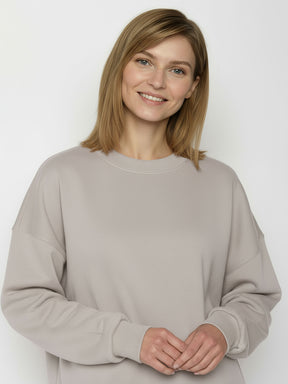 Sandstone: Lässiges Sweatshirt aus Bio-Baumwolle für Damen [26312]