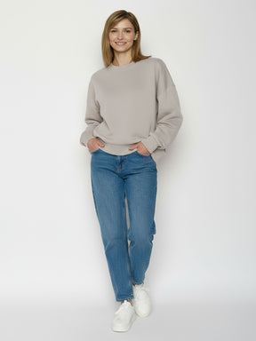 Sandstone: Lässiges Sweatshirt aus Bio-Baumwolle für Damen [26313]