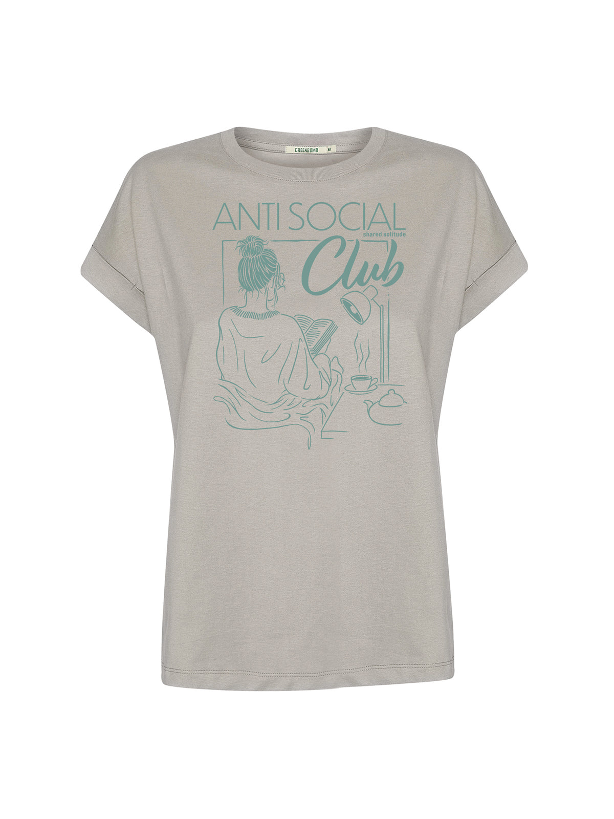 Sandstone: Sportliches T-Shirt aus Bio-Baumwolle mit Rollup Sleeve für Damen [26325]