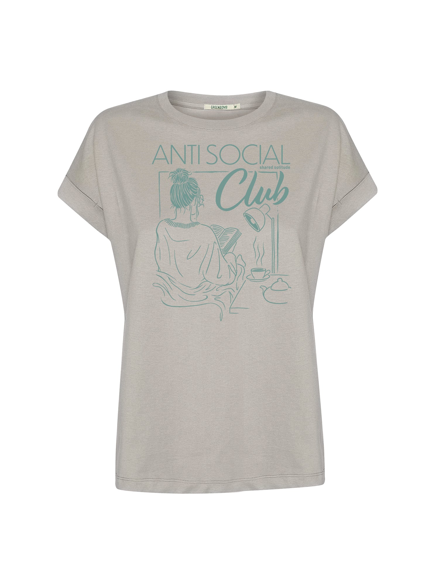 Sandstone: Sportliches T-Shirt aus Bio-Baumwolle mit Rollup Sleeve für Damen [26325]