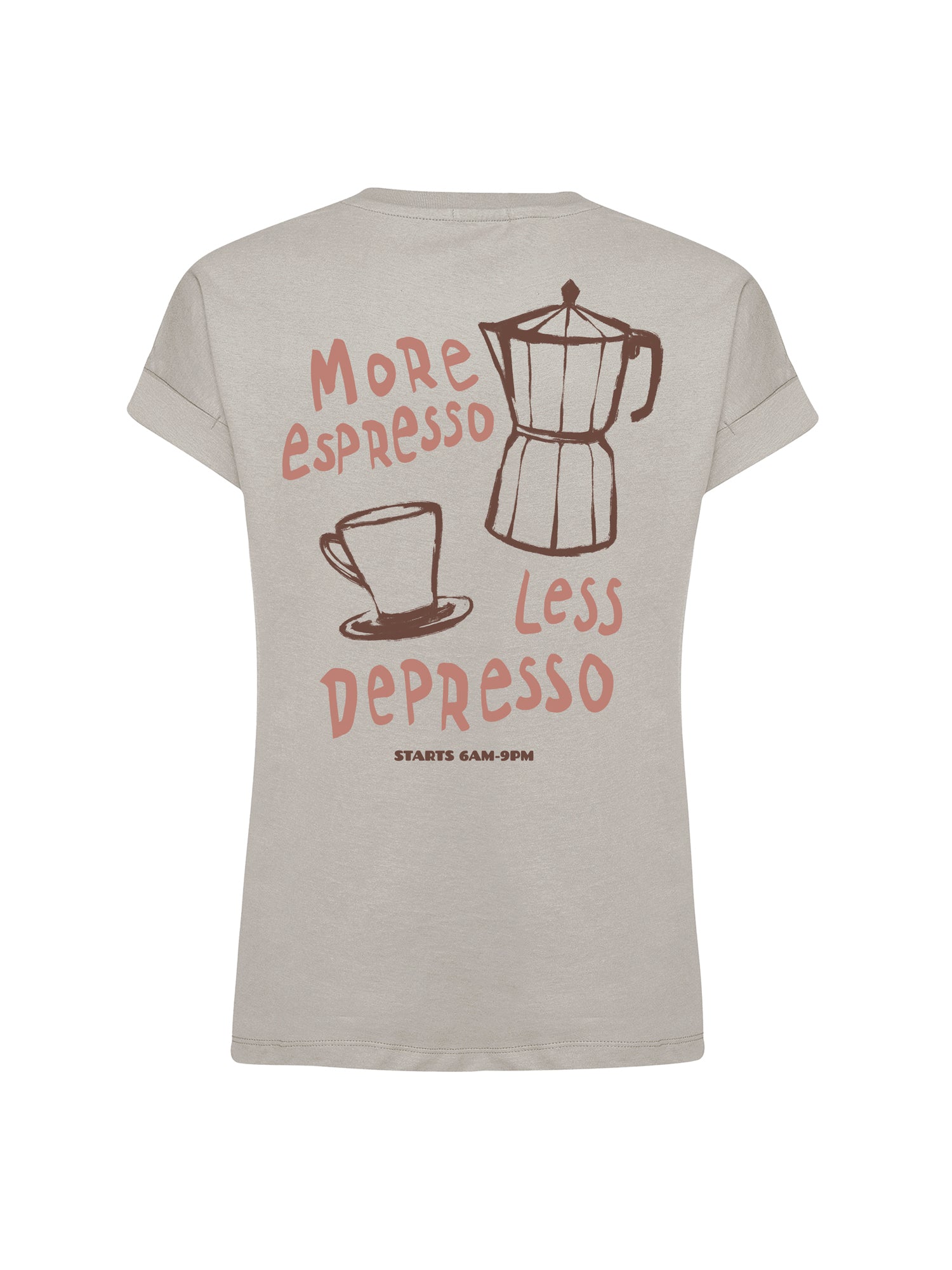 Sandstone: Sportliches T-Shirt aus Bio-Baumwolle mit Rollup Sleeve für Damen [26336]