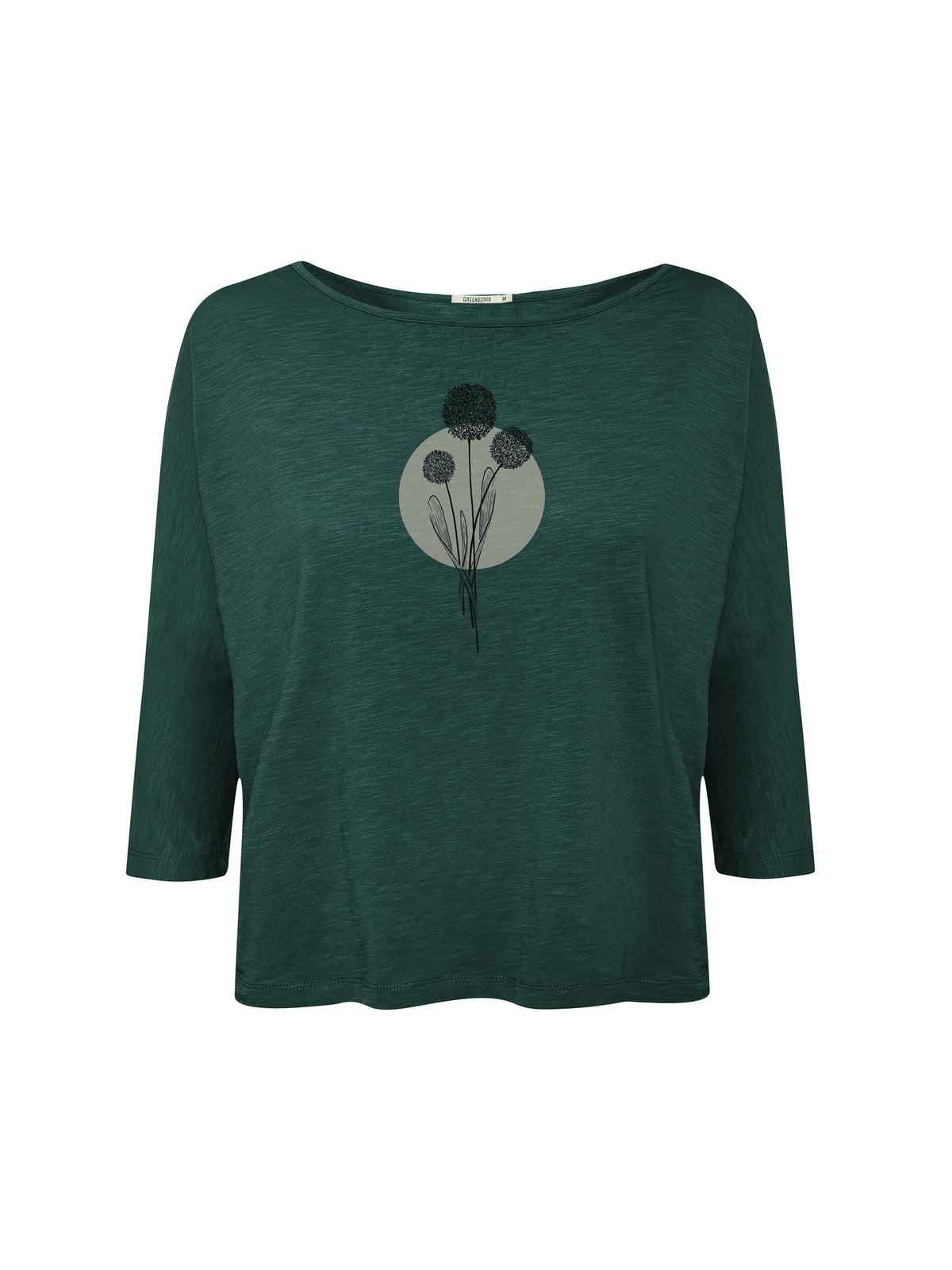 Petrol Green: Gemütliches Longsleeve aus Viskose (LENZING™ ECOVERO™) Mix für Damen [26363]