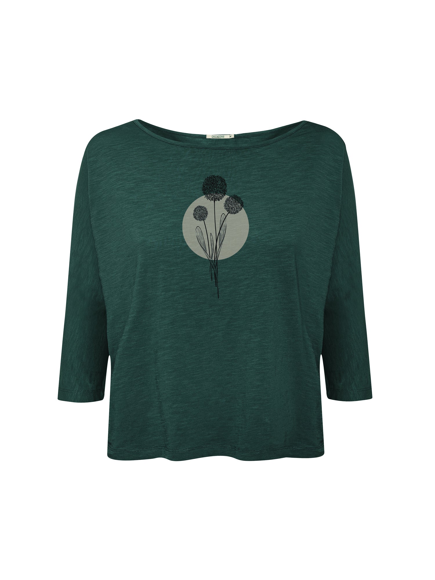 Petrol Green: Gemütliches Longsleeve aus Viskose (LENZING™ ECOVERO™) Mix für Damen [26363]