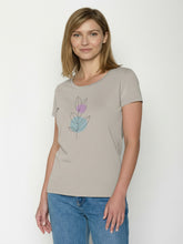 Sandstone: Sportliches T-Shirt aus Bio-Baumwolle für Damen [26369]