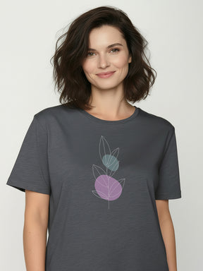 Gravel: Kastiges T-Shirt aus Bio-Baumwolle für Damen [26375]