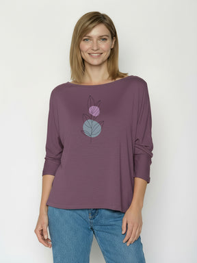 Moorberry: Gemütliches Longsleeve aus Viskose (LENZING™ ECOVERO™) Mix für Damen [26379]
