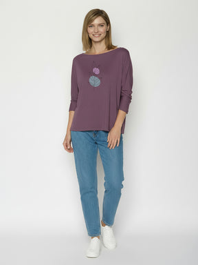 Moorberry: Gemütliches Longsleeve aus Viskose (LENZING™ ECOVERO™) Mix für Damen [26381]