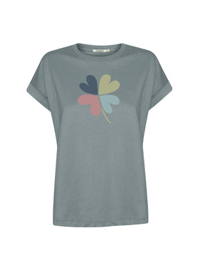Fogstone: Sportliches T-Shirt aus Bio-Baumwolle mit Rollup Sleeve für Damen [26389]