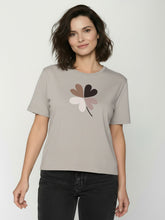 Sandstone: Kastiges T-Shirt aus Bio-Baumwolle für Damen [26399]