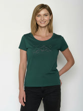 Petrol Green: Sportliches T-Shirt aus Bio-Baumwolle für Damen [26409]