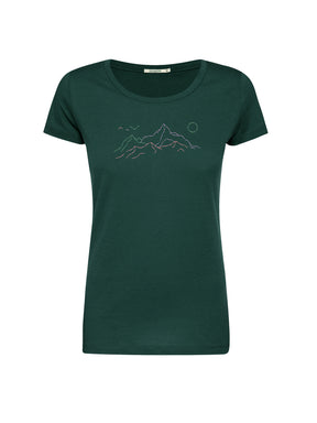 Petrol Green: Sportliches T-Shirt aus Bio-Baumwolle für Damen [26413]