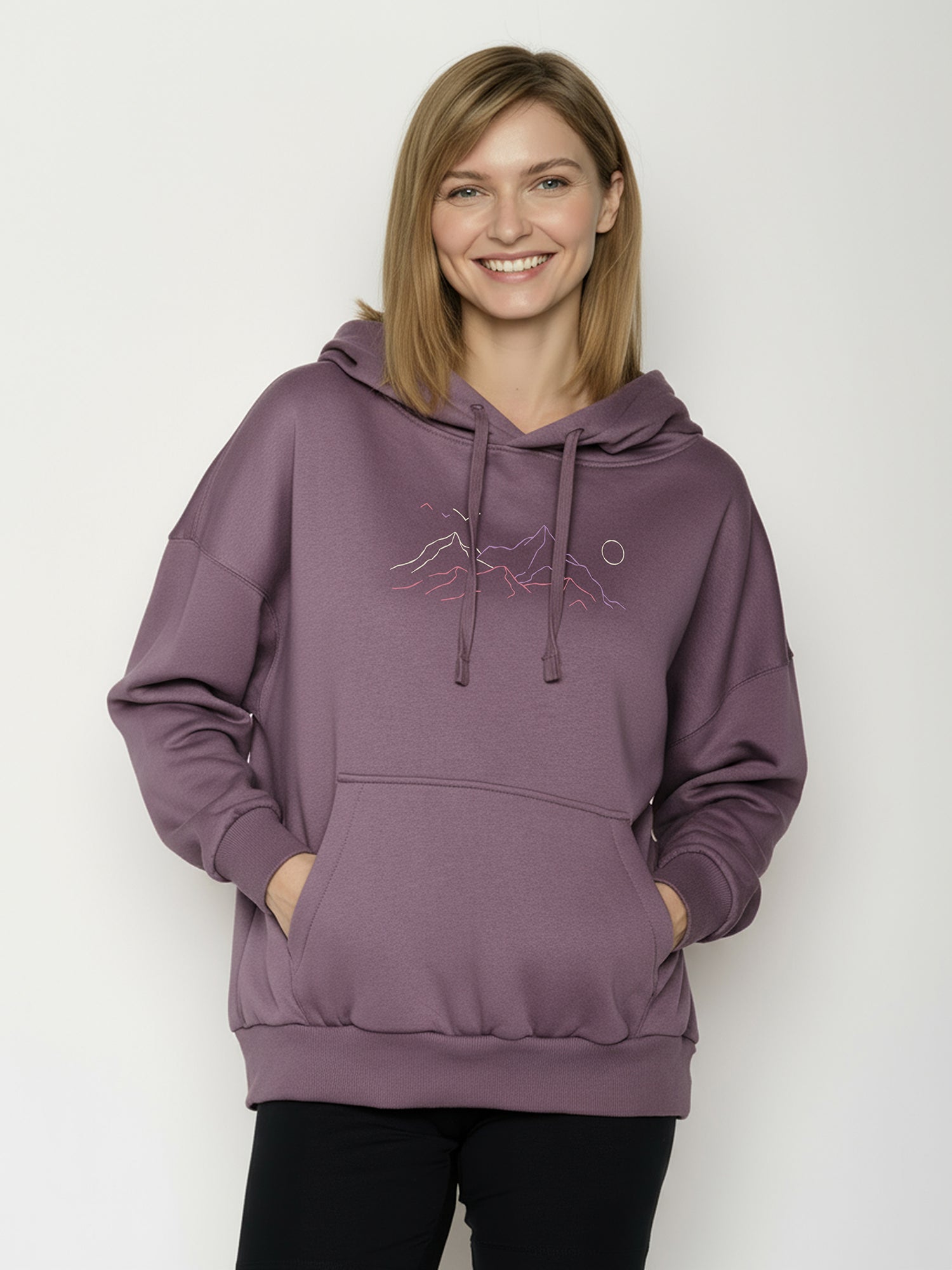 Moorberry: Lässiger Hoodie aus Bio-Baumwolle für Damen [26414]