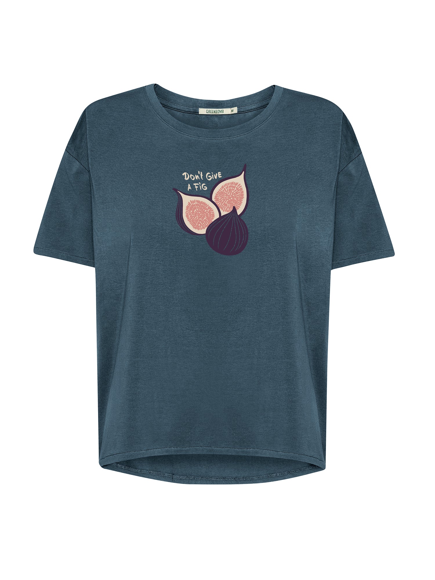 Ash Blue: Lässiges T-Shirt aus Bio-Baumwoll-Mix für Damen [26428]