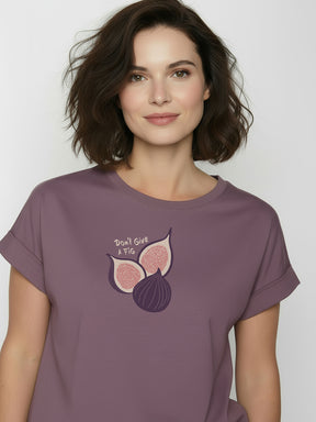 Moorberry: Sportliches T-Shirt aus Bio-Baumwolle mit Rollup Sleeve für Damen [26430]