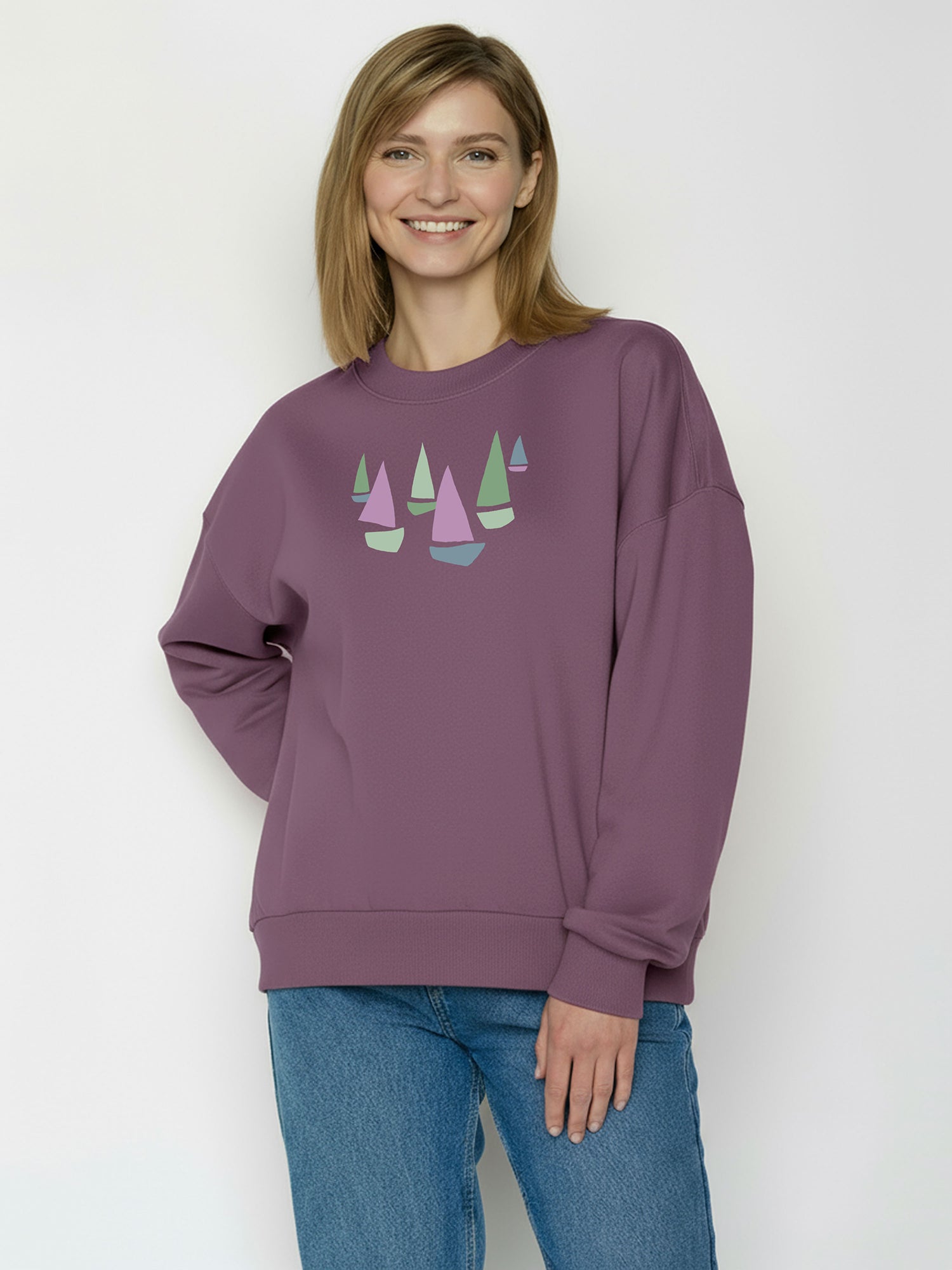 Moorberry: Lässiges Sweatshirt aus Bio-Baumwolle für Damen [26439]
