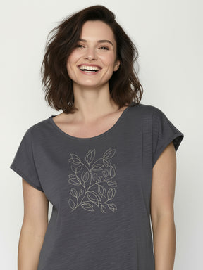 Gravel: Lässiges T-Shirt aus Bio-Baumwolle für Damen [26455]