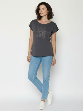 Gravel: Lässiges T-Shirt aus Bio-Baumwolle für Damen [26456]