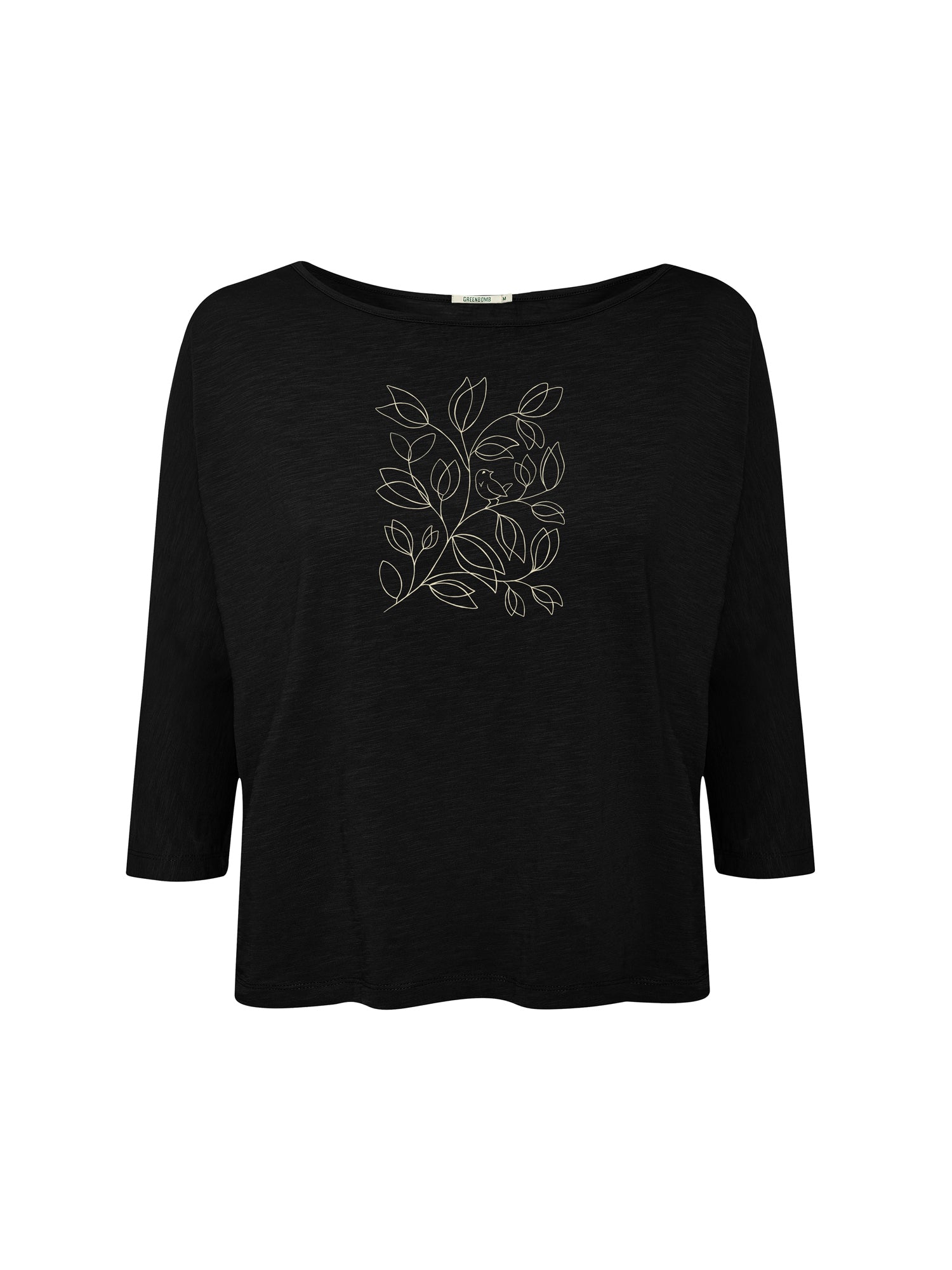Black: Gemütliches Longsleeve aus Viskose (LENZING™ ECOVERO™) Mix für Damen [26473]