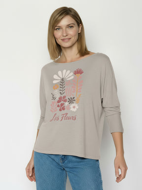 Sandstone: Gemütliches Longsleeve aus Viskose (LENZING™ ECOVERO™) Mix für Damen [26490]
