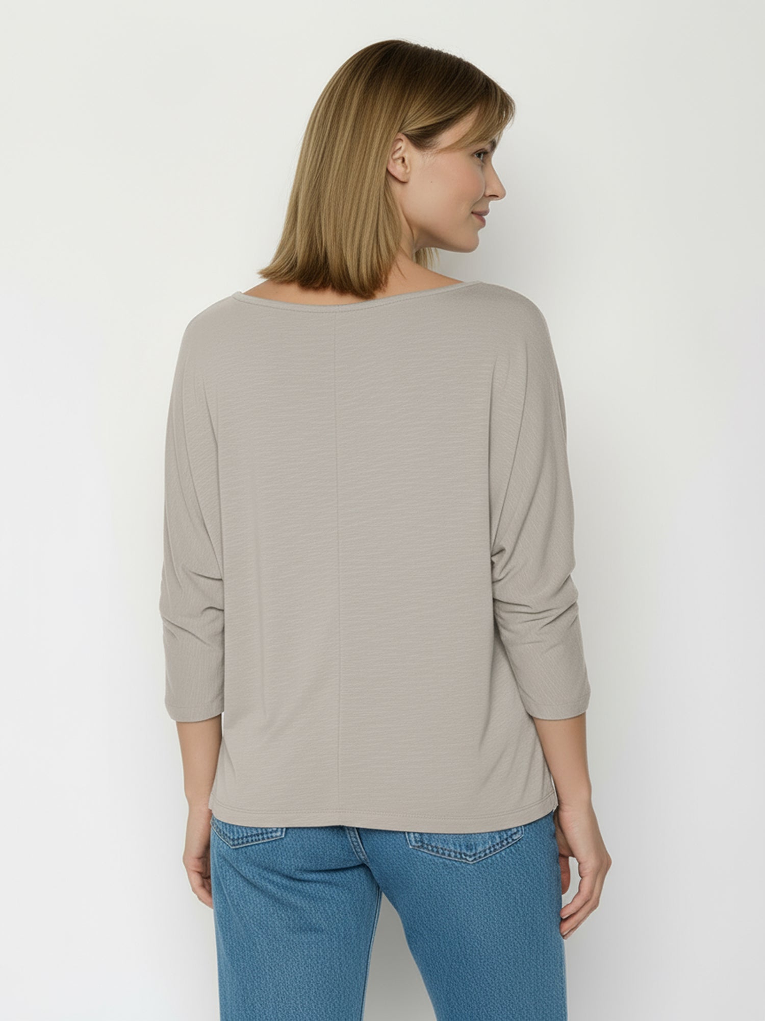 Sandstone: Gemütliches Longsleeve aus Viskose (LENZING™ ECOVERO™) Mix für Damen [26492]