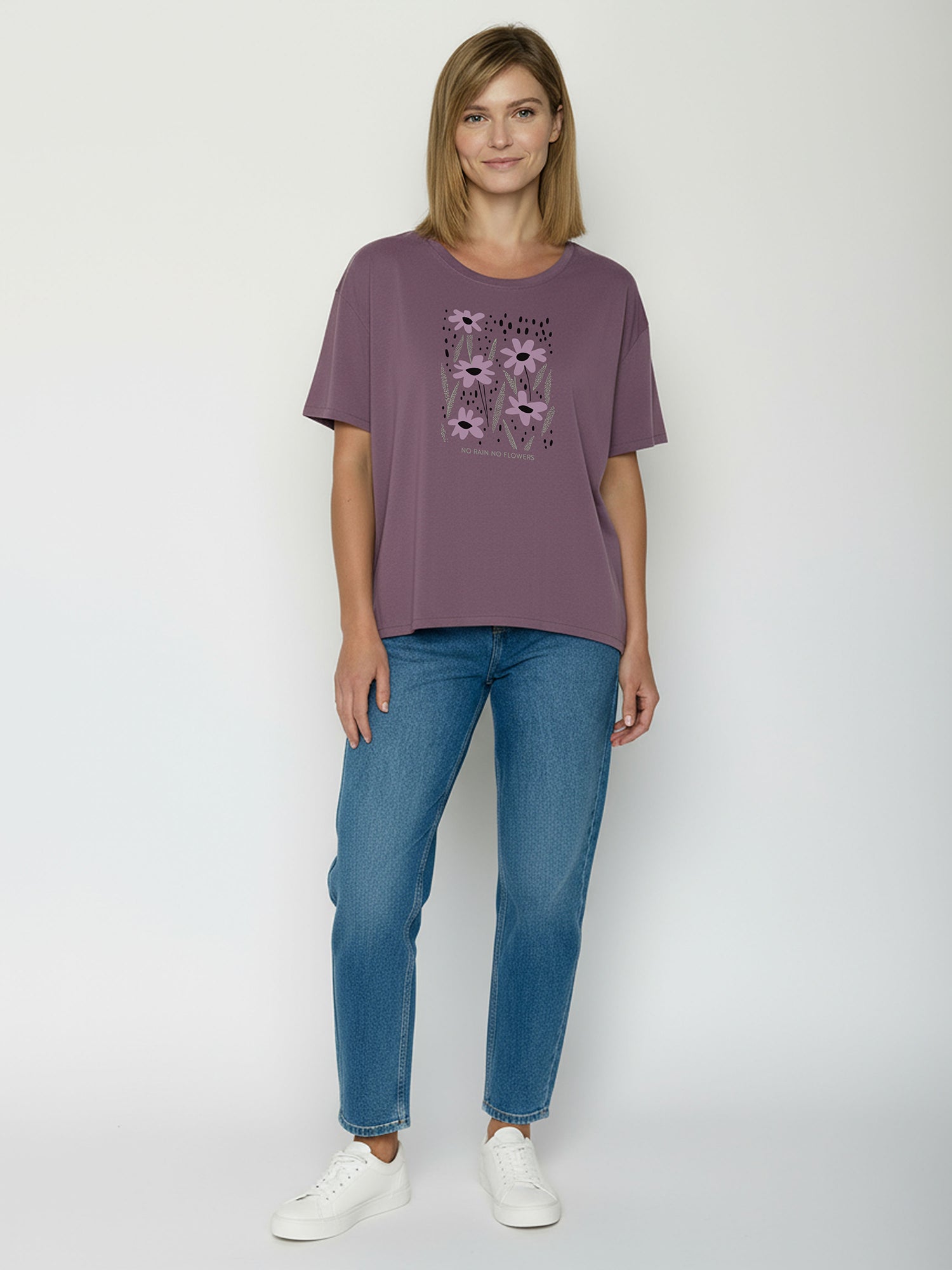 Moorberry: Lässiges T-Shirt aus Bio-Baumwoll-Mix für Damen [26501]