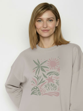 Sandstone: Lässiges Sweatshirt aus Bio-Baumwolle für Damen [26516]