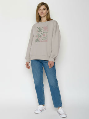 Sandstone: Lässiges Sweatshirt aus Bio-Baumwolle für Damen [26517]