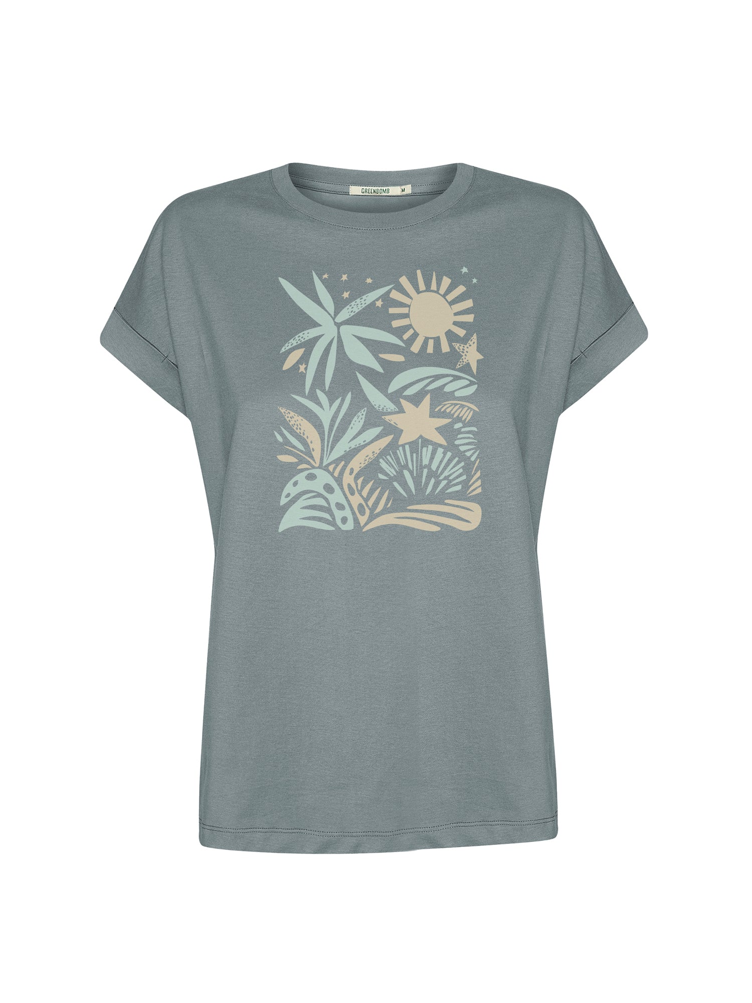 Fogstone: Sportliches T-Shirt aus Bio-Baumwolle mit Rollup Sleeve für Damen [26529]