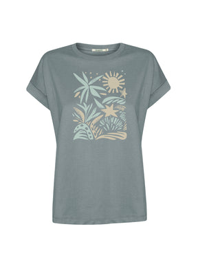 Fogstone: Sportliches T-Shirt aus Bio-Baumwolle mit Rollup Sleeve für Damen [26529]