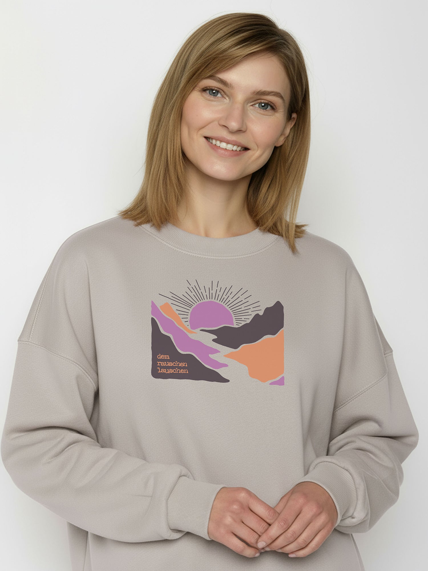 Sandstone: Lässiges Sweatshirt aus Bio-Baumwolle für Damen [26537]