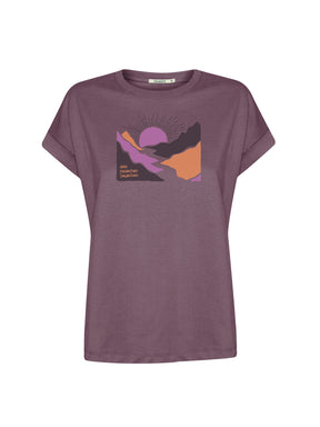 Moorberry: Sportliches T-Shirt aus Bio-Baumwolle mit Rollup Sleeve für Damen [26545]