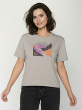 Sandstone: Kastiges T-Shirt aus Bio-Baumwolle für Damen [26546]