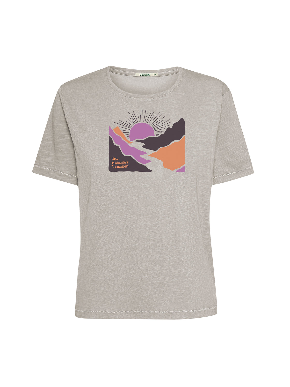 Sandstone: Kastiges T-Shirt aus Bio-Baumwolle für Damen [26550]