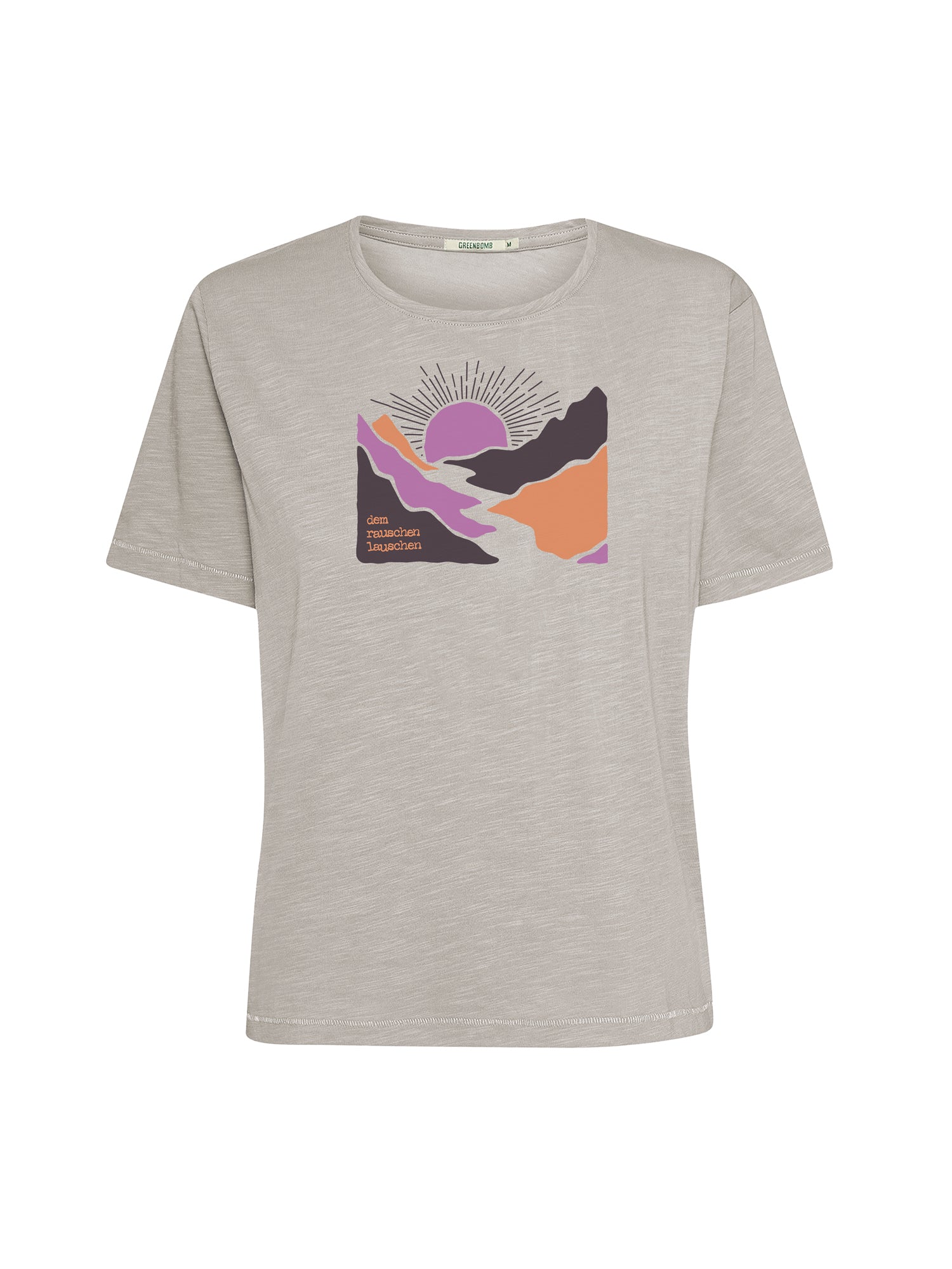 Sandstone: Kastiges T-Shirt aus Bio-Baumwolle für Damen [26550]