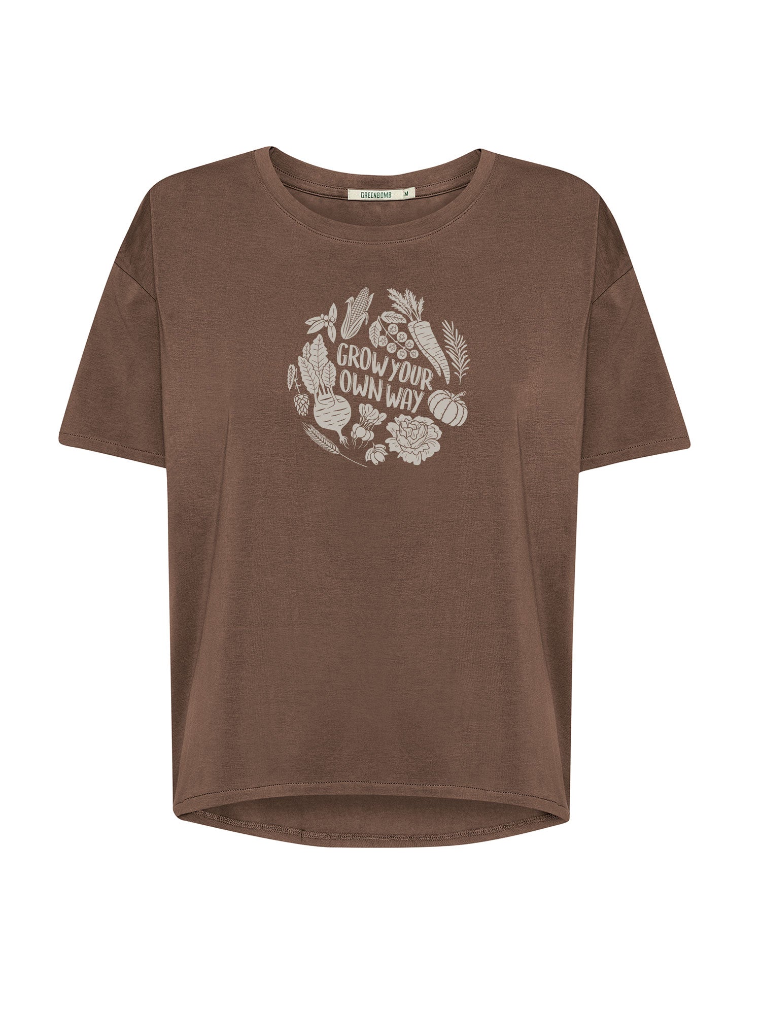 Earth Wood: Lässiges T-Shirt aus Bio-Baumwoll-Mix für Damen [26565]