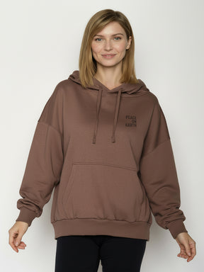 Earth Wood: Lässiger Hoodie aus Bio-Baumwolle für Damen [26582]