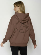 Earth Wood: Lässiger Hoodie aus Bio-Baumwolle für Damen [26585]