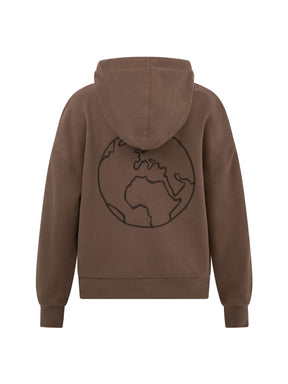 Earth Wood: Lässiger Hoodie aus Bio-Baumwolle für Damen [26587]