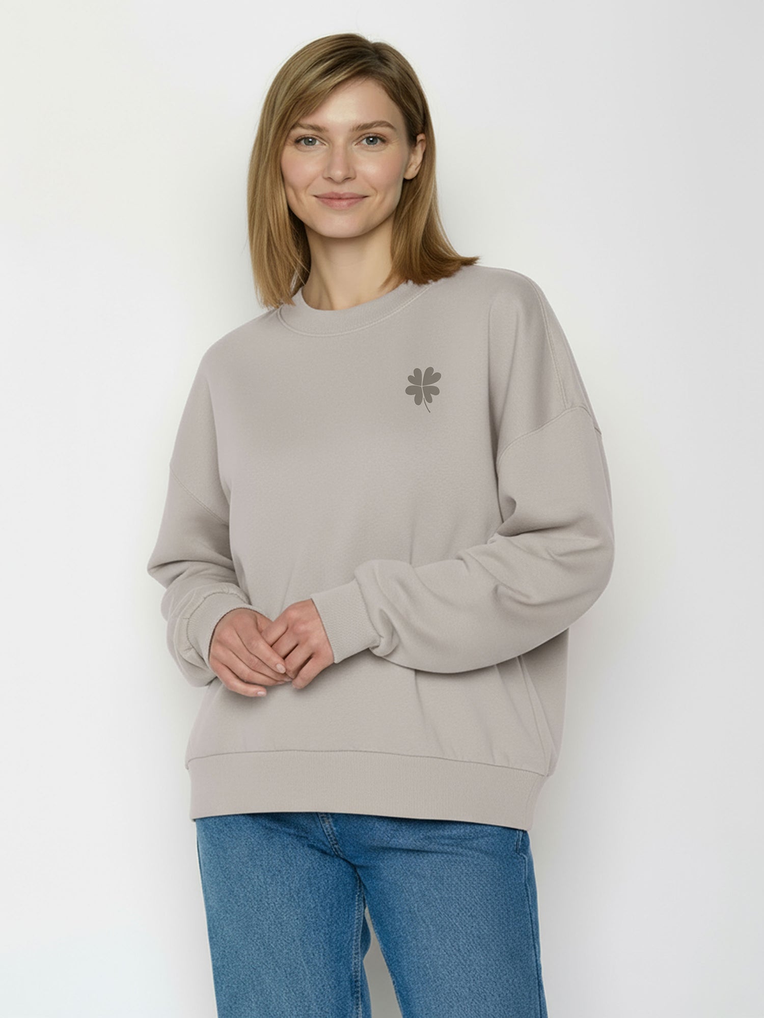 Sandstone: Lässiges Sweatshirt aus Bio-Baumwolle für Damen [26589]