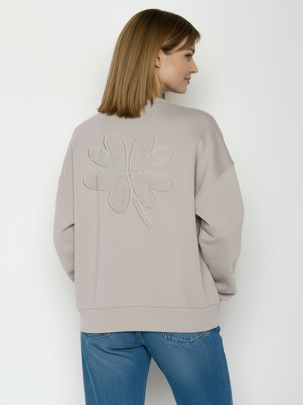 Sandstone: Lässiges Sweatshirt aus Bio-Baumwolle für Damen [26592]
