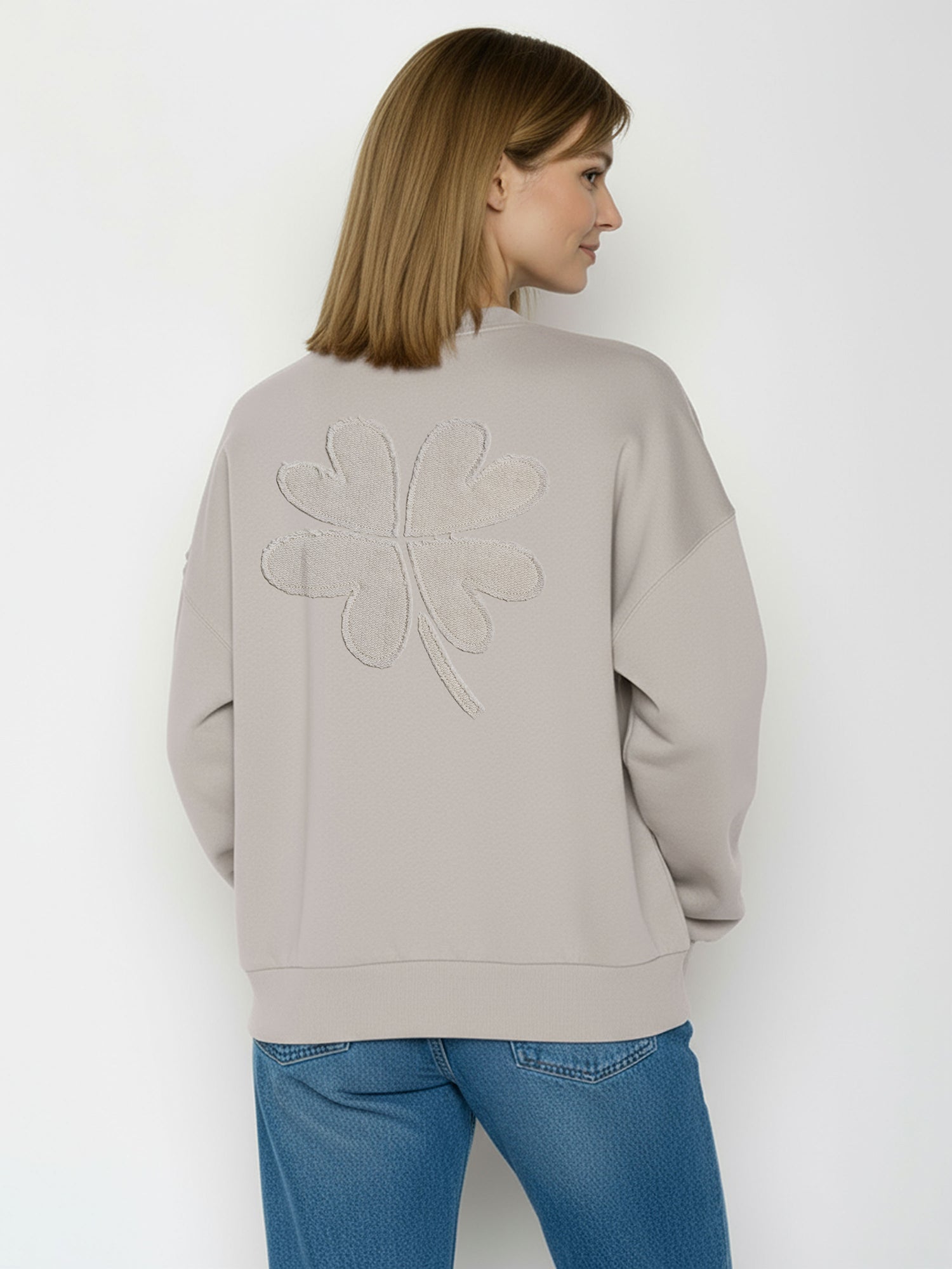Sandstone: Lässiges Sweatshirt aus Bio-Baumwolle für Damen [26592]