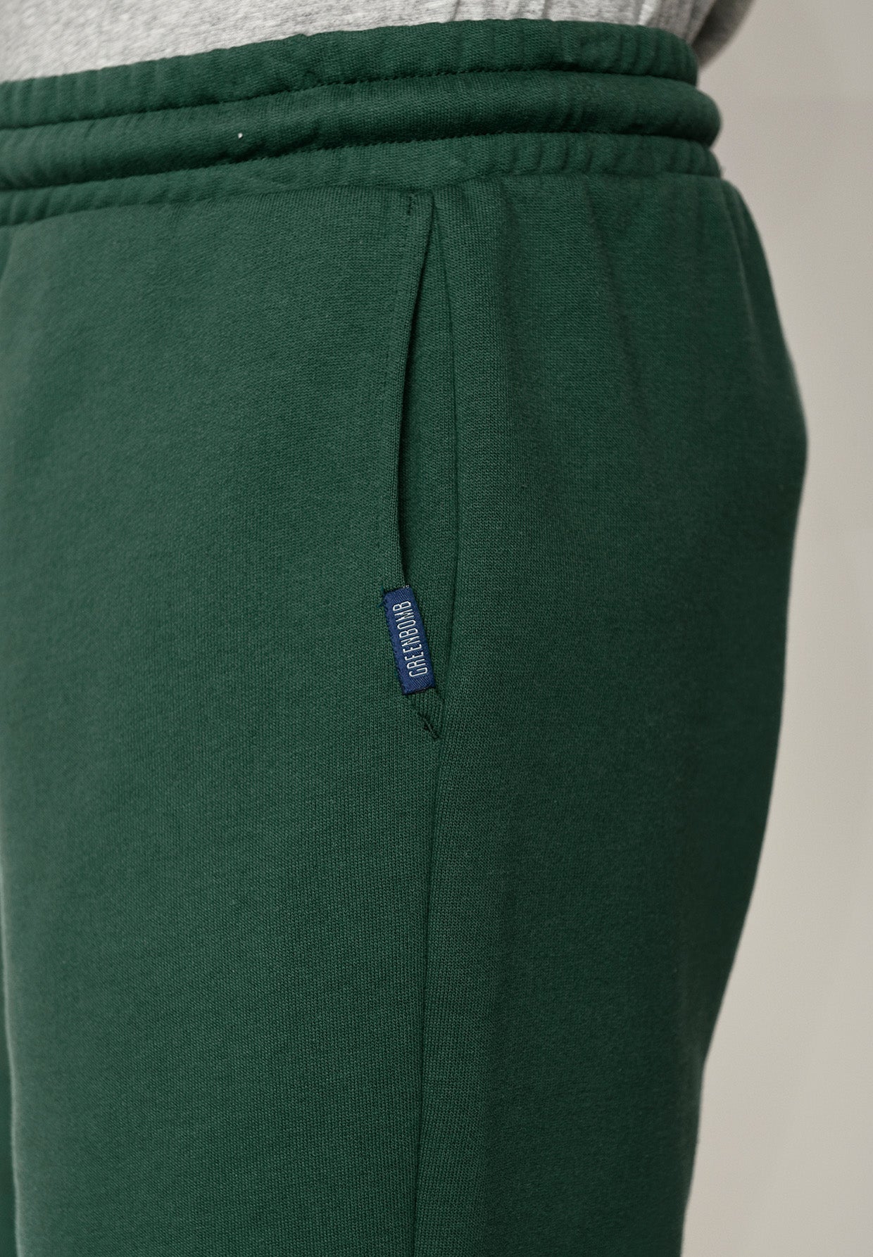 Bottle Green: Gemütliche Jogginghose aus Bio-Baumwolle für Herren [2392]