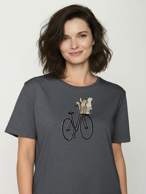 Gravel: Kastiges T-Shirt aus Bio-Baumwolle für Damen [26634]