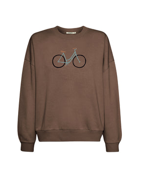 Earth Wood: Lässiges Sweatshirt aus Bio-Baumwolle für Damen [26642]