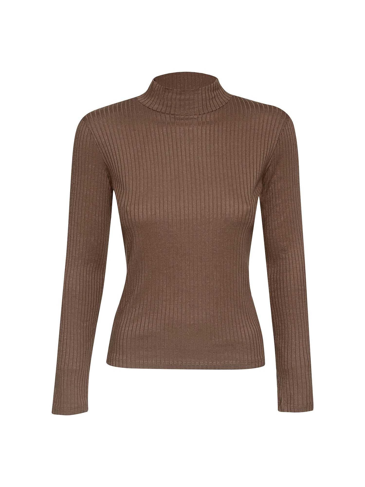 Earth Wood: Lässiges Longsleeve aus LENZING™ TENCEL™ Mix für Damen [26711]