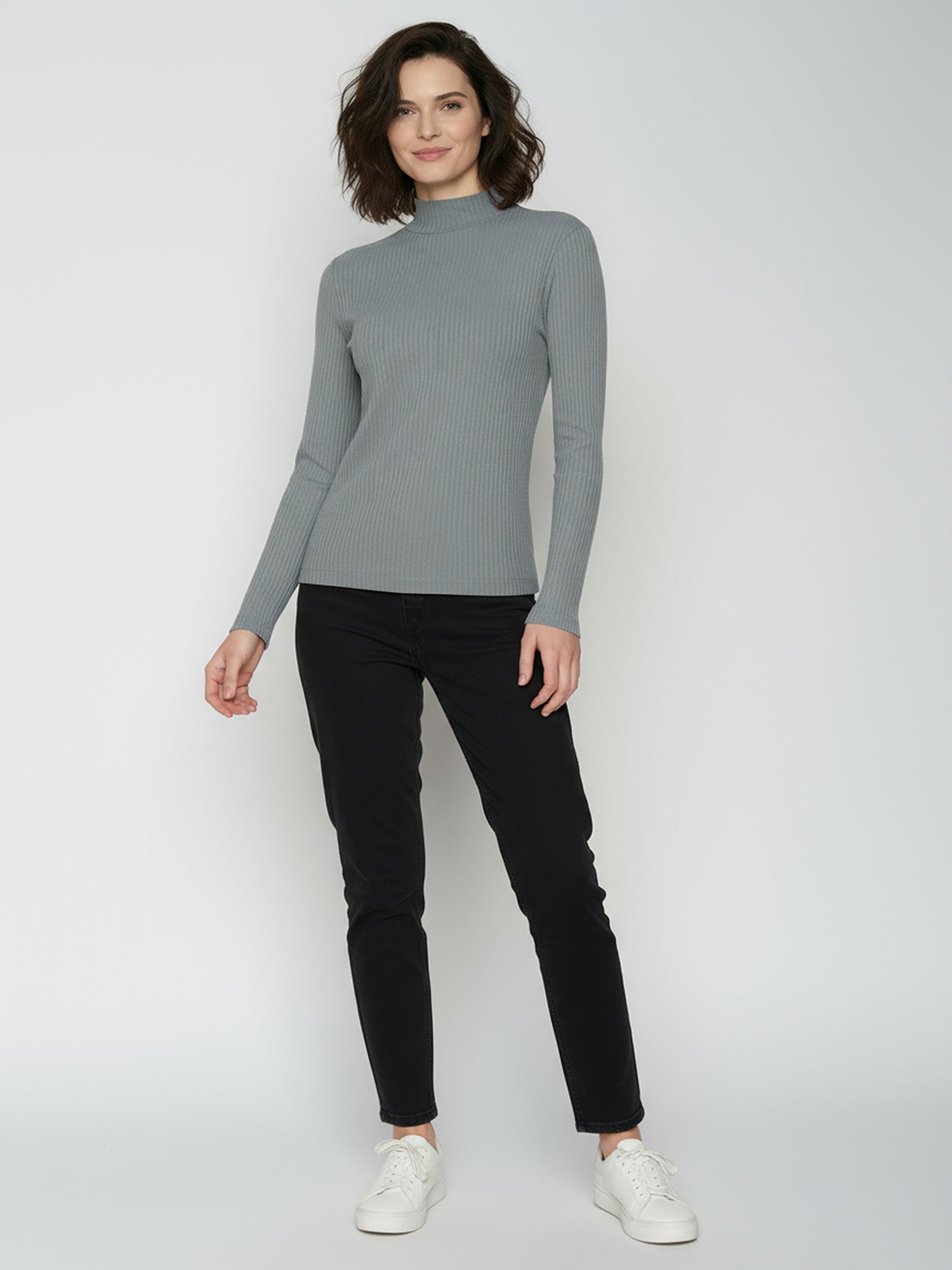 Fogstone: Lässiges Longsleeve aus LENZING™ TENCEL™ Mix für Damen [26714]
